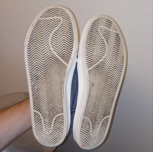 Nike Toki Low Sheos Men's 10.5 Denim Blue Jean Janoski Style Skateboard Skater - Picture 9 of 11